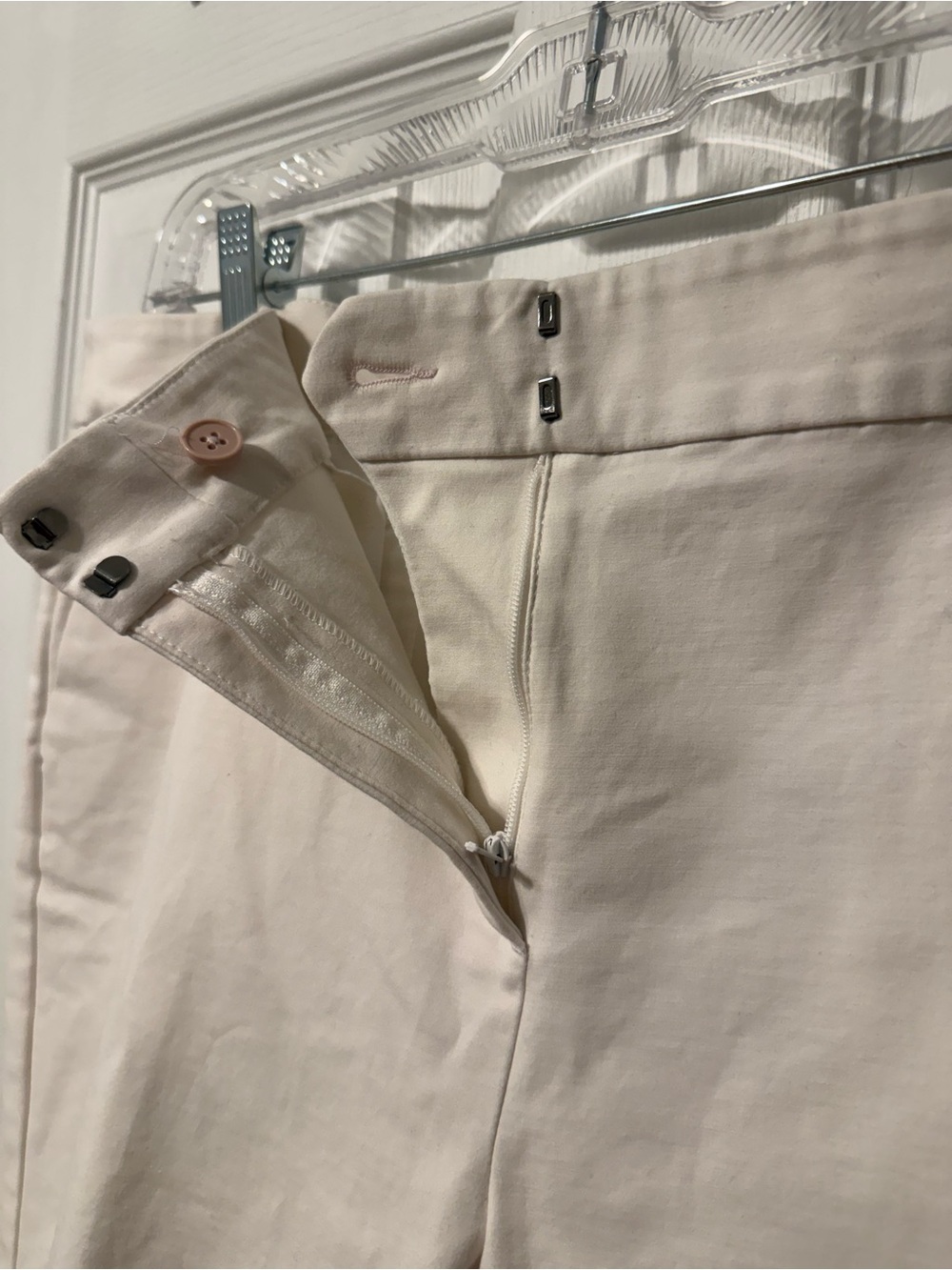 Boden Cream Tailored Crop Trousers - Picture 3 of 4